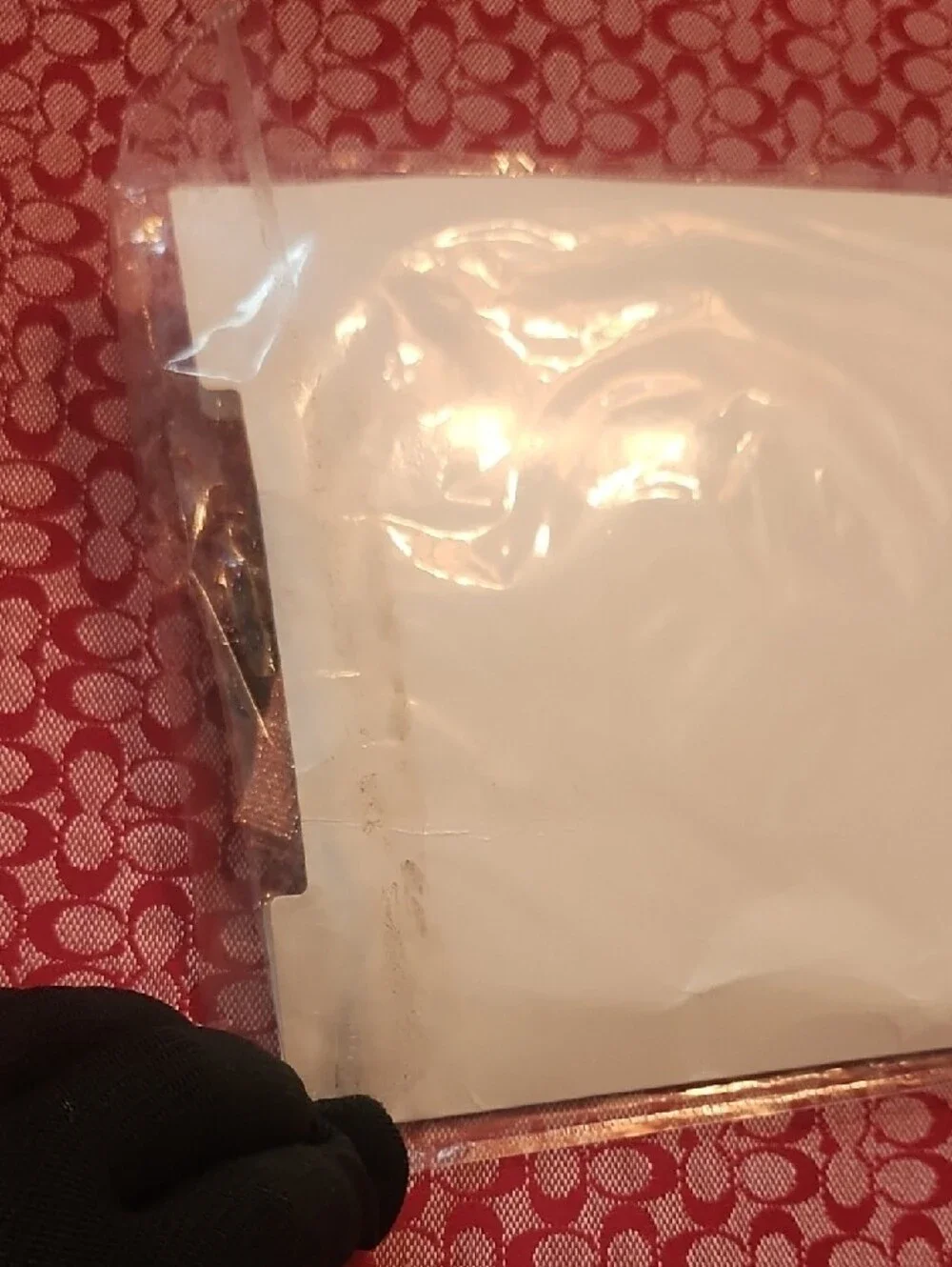 CHANEL Black & Rust Logo Knit Socks